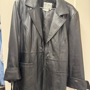Vintage Black Leather Jacket
